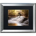 thumbnail image 1 of Trademark Fine Art "Avon Falls" Canvas Art by Jason Shaffer, Black Matte, Silver Frame, 1 of 4