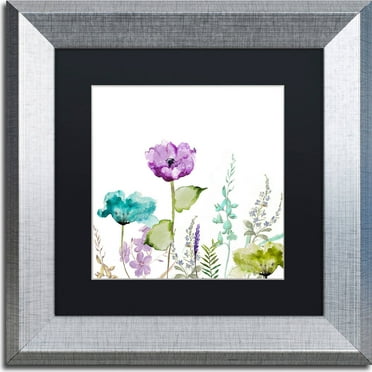 Trademark Fine Art "Avril I" Canvas Art by Color Bakery, Black Matte, Silver Frame