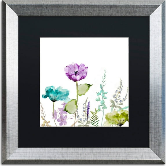 Trademark Fine Art "Avril I" Canvas Art by Color Bakery, Black Matte, Silver Frame