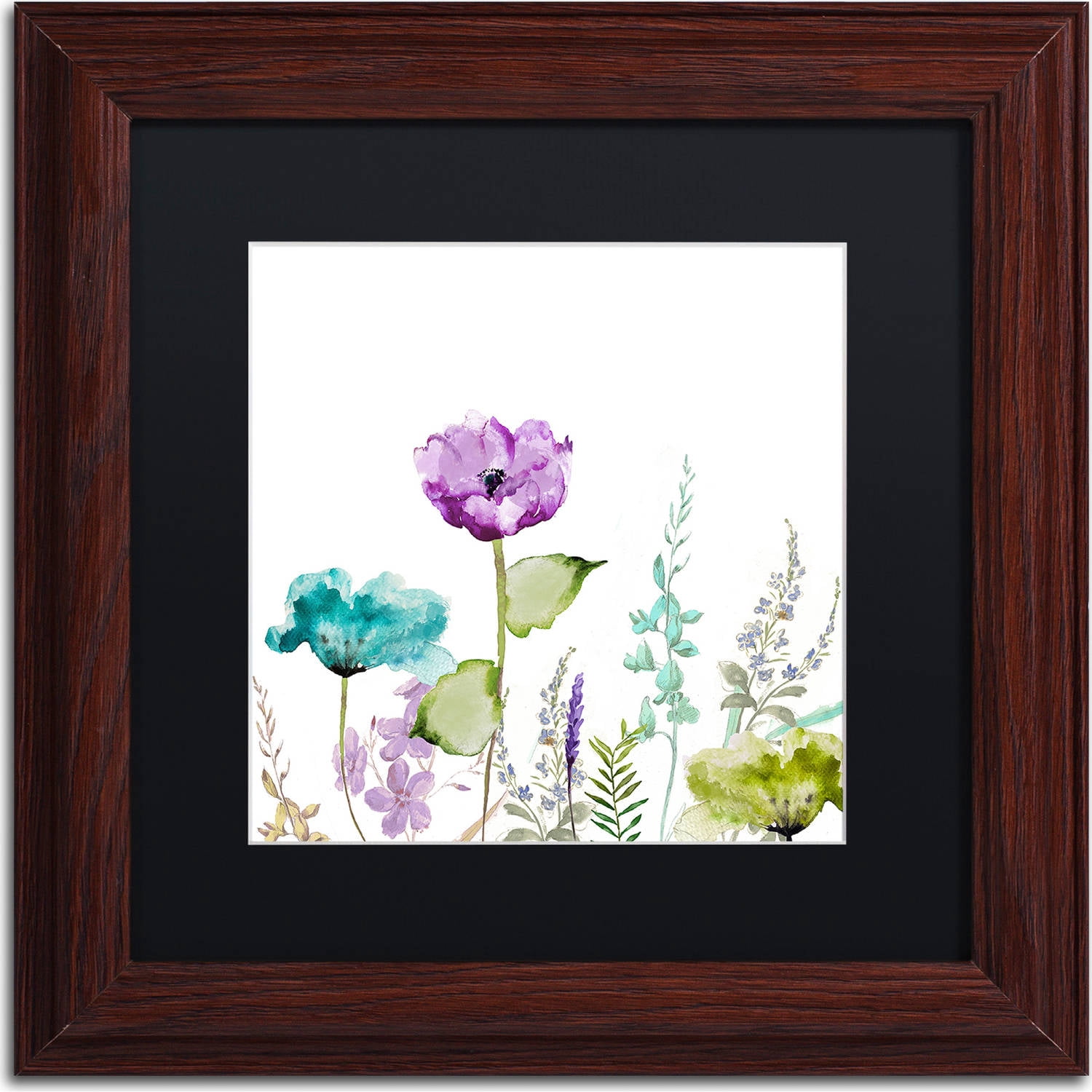 Trademark Fine Art "Avril I" Canvas Art by Color Bakery, Black Matte, Wood Frame