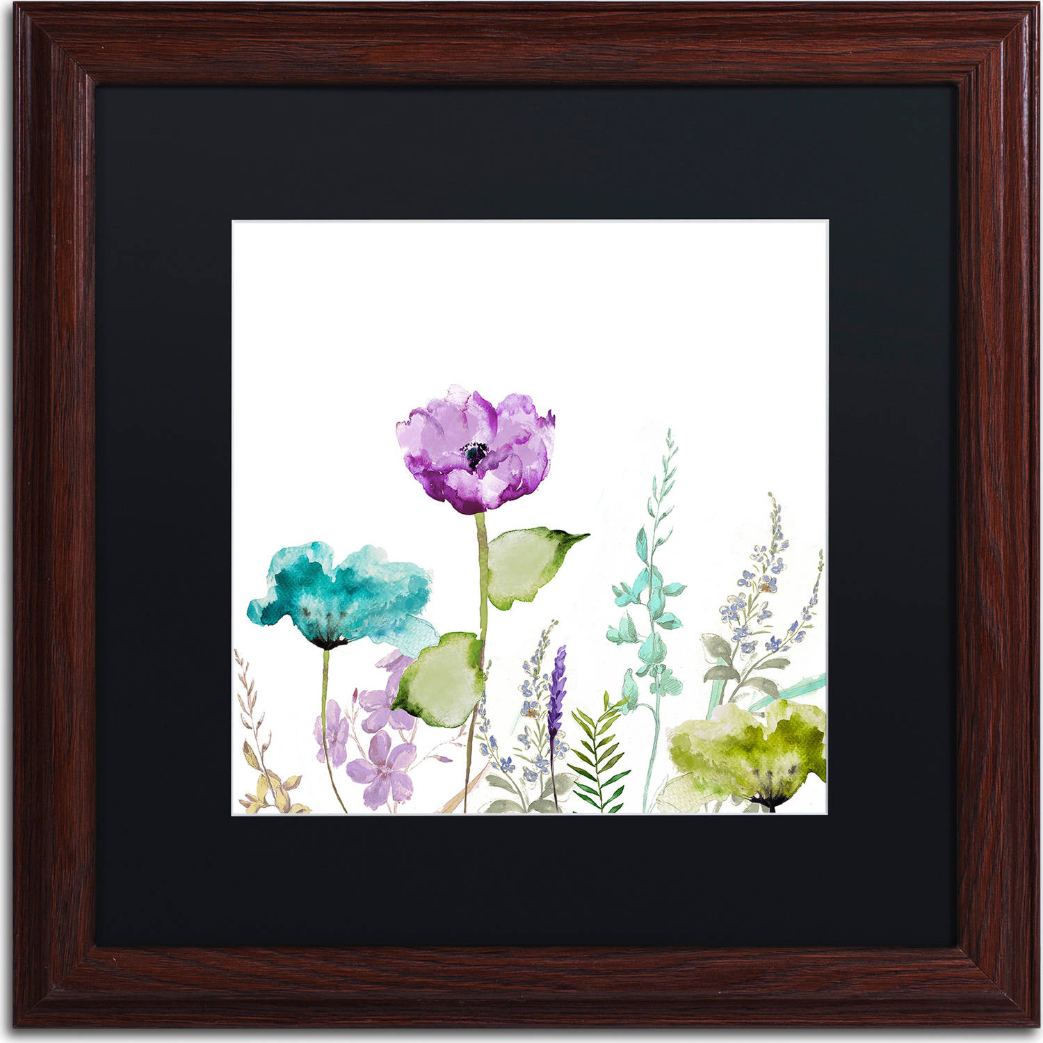 Trademark Fine Art "Avril I" Canvas Art by Color Bakery, Black Matte, Wood Frame