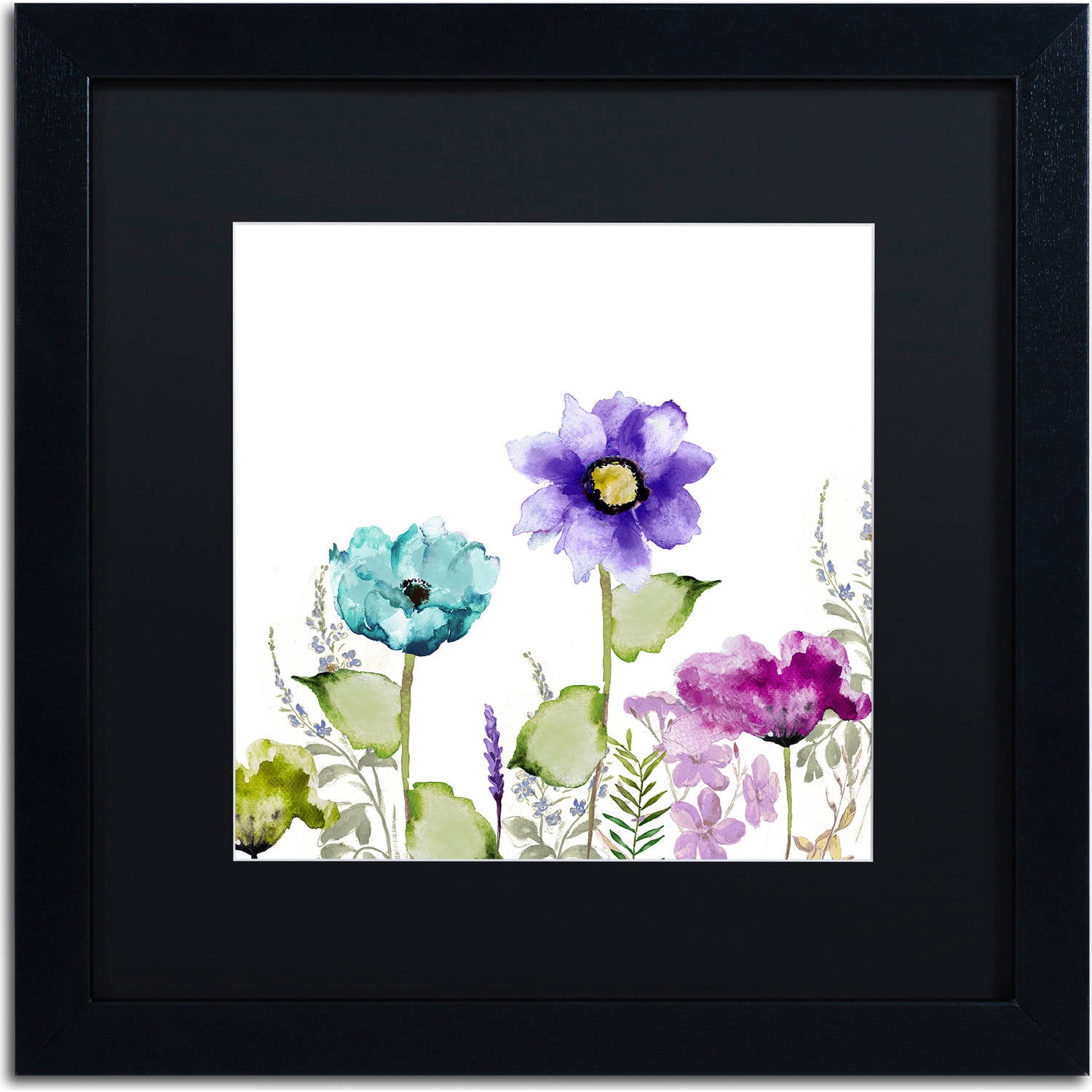 Trademark Fine Art "Avril II" Canvas Art by Color Bakery, Black Matte, Black Frame