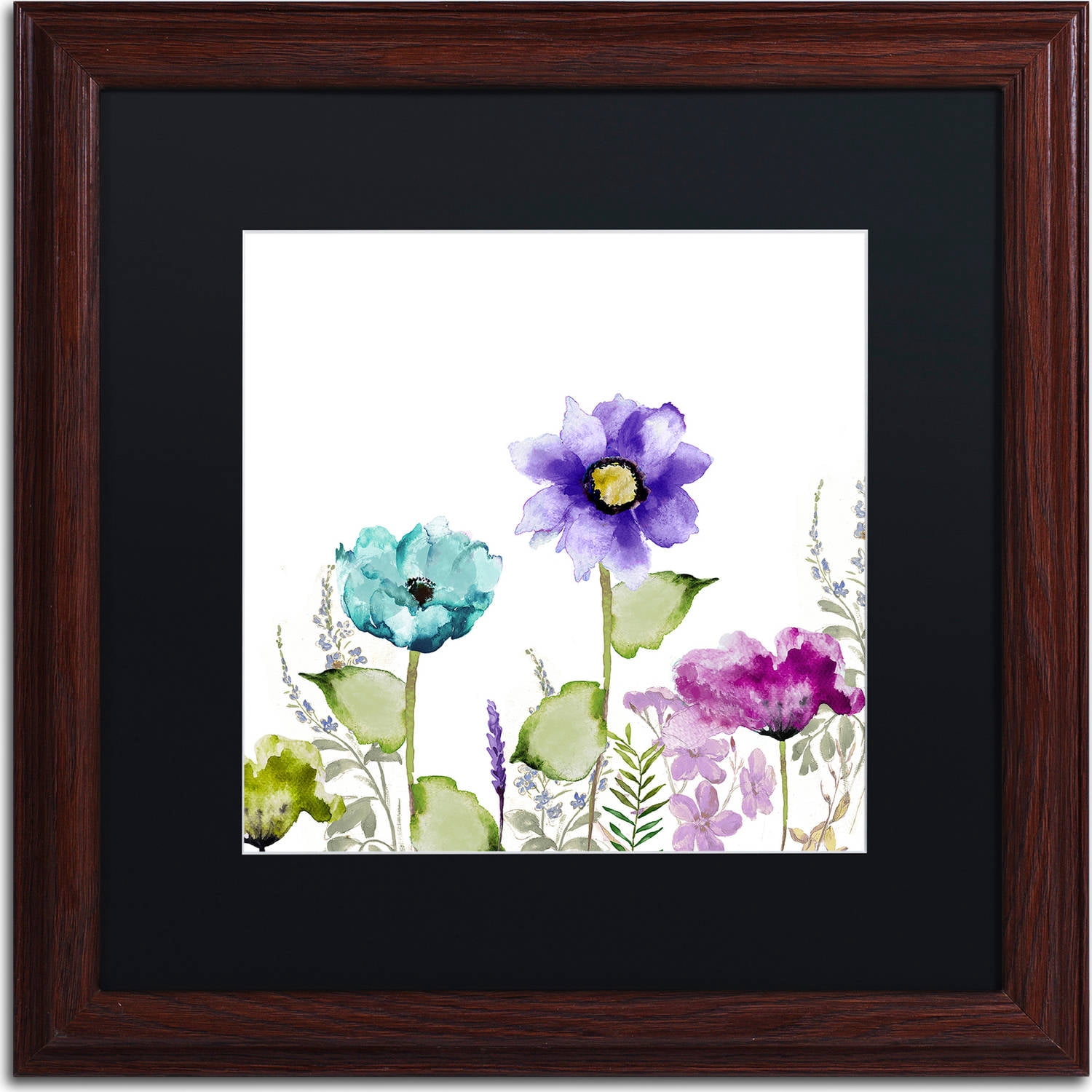 Trademark Fine Art "Avril II" Canvas Art by Color Bakery, Black Matte, Wood Frame