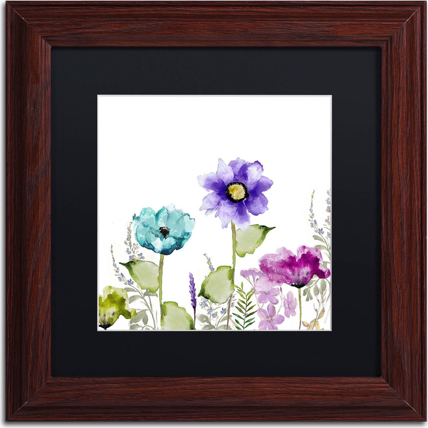 Trademark Fine Art "Avril II" Canvas Art by Color Bakery, Black Matte, Wood Frame