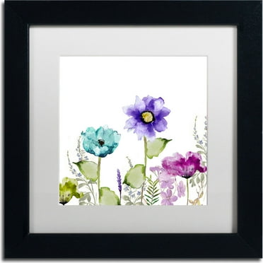 Trademark Fine Art "Avril II" Canvas Art by Color Bakery, White Matte, Black Frame