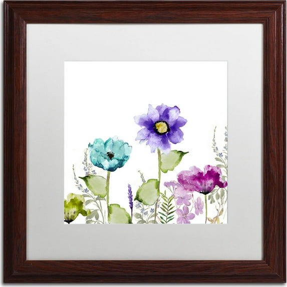 Trademark Fine Art "Avril II" Canvas Art by Color Bakery, White Matte, Wood Frame