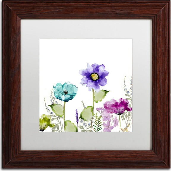 Trademark Fine Art "Avril II" Canvas Art by Color Bakery, White Matte, Wood Frame