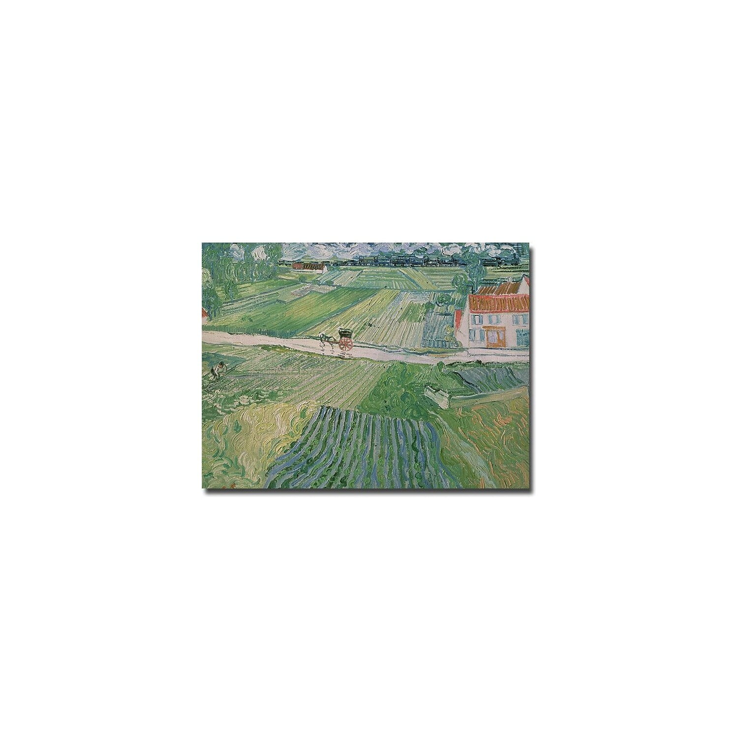 Trademark Fine Art "Avuvers after the Rain 1890" Canvas Art by Vincent van Gogh