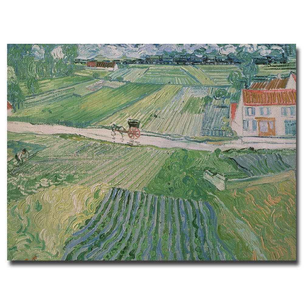 Trademark Fine Art "Avuvers after the Rain 1890" Canvas Art by Vincent van Gogh