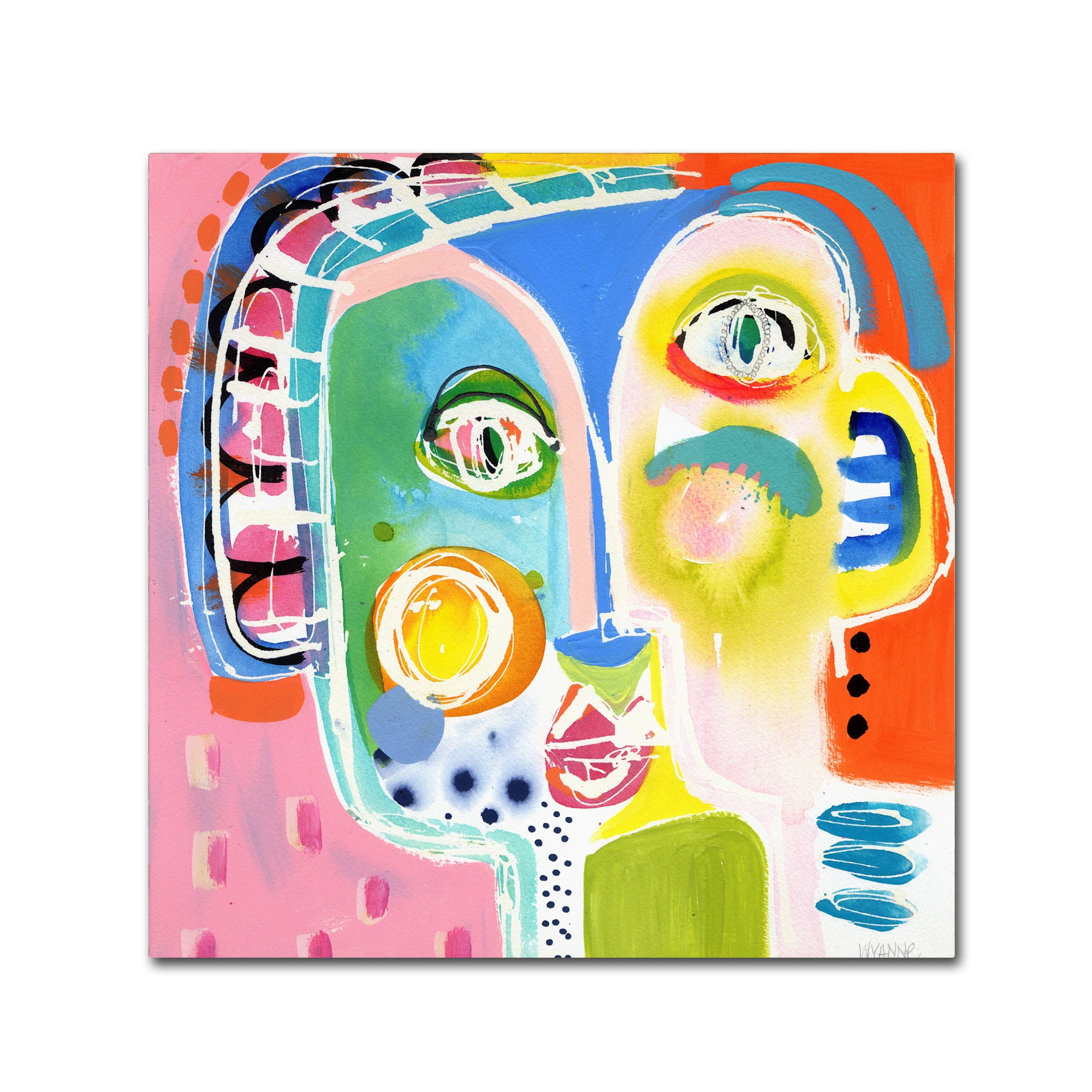 Trademark Fine Art 'Awkward Moment' Canvas Art by Wyanne