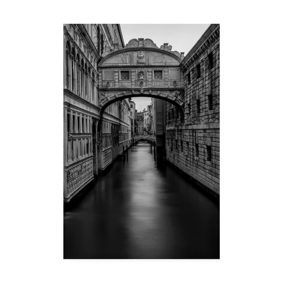 Trademark Fine Art 'B&W Bridge of Sighs' Canvas Art by Danny Head