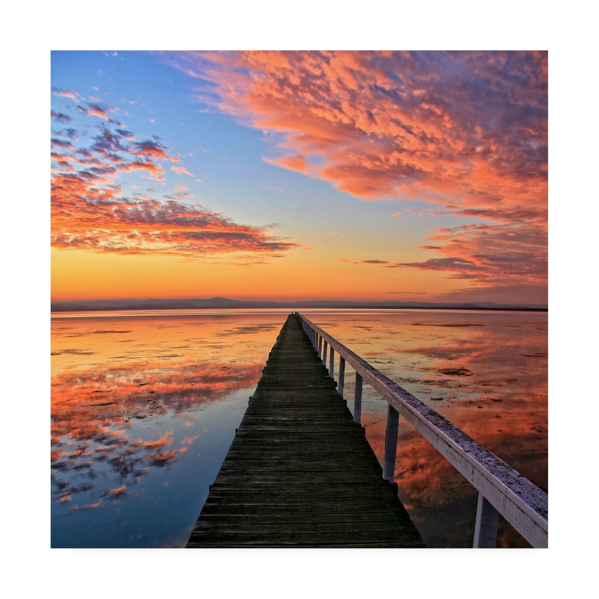 Trademark Fine Art 'BC Sunset walk' Canvas Art by Beata Czyzowska Young