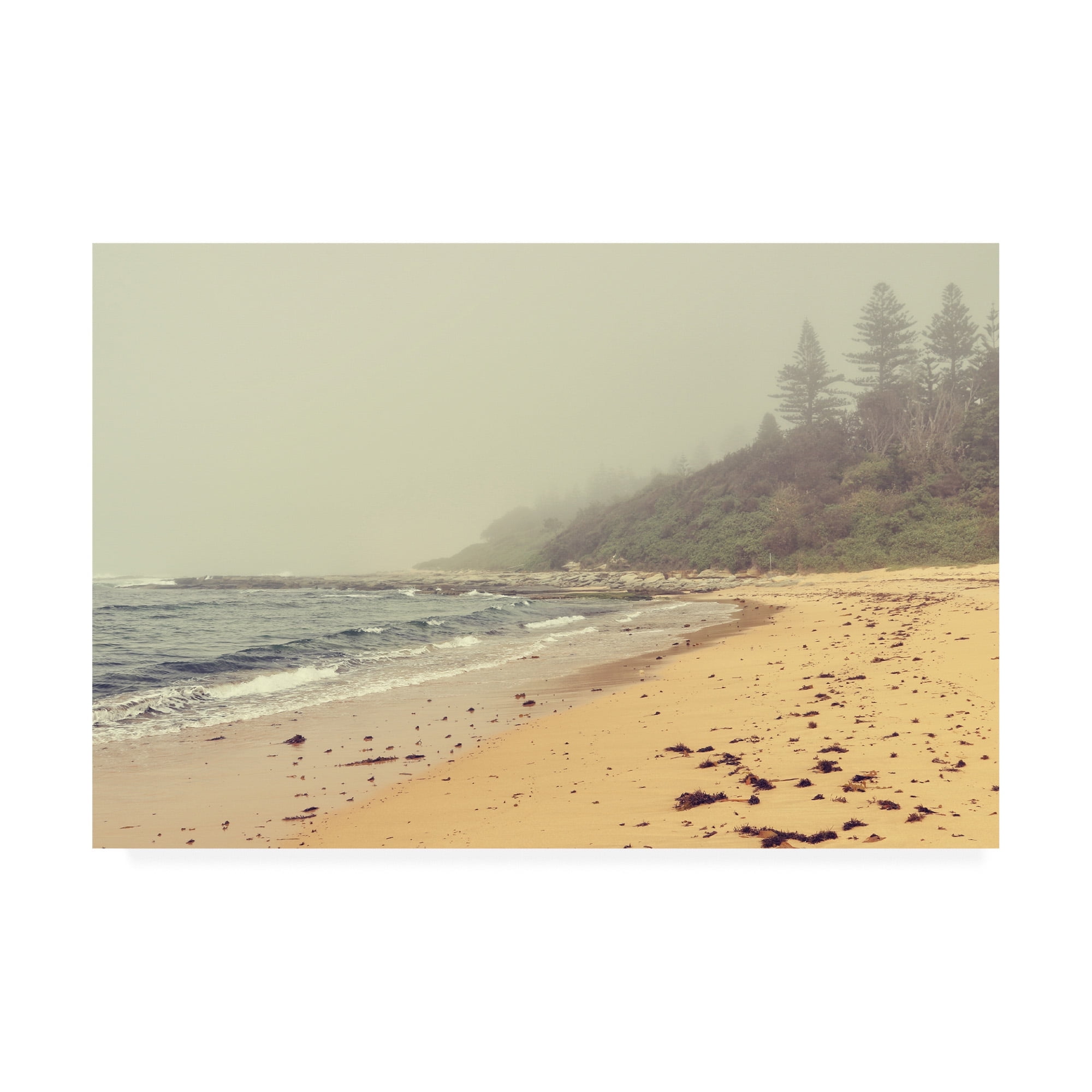 Trademark Fine Art 'BC Vintage Vibes at the Beach' Canvas Art by Beata Czyzowska Young