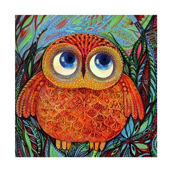 Trademark Fine Art 'Baby Owl' Canvas Art by Oxana Ziaka