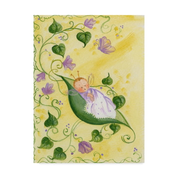 Trademark Fine Art 'Baby Pea' Canvas Art by Beverly Johnston