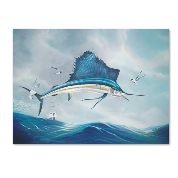 Trademark Fine Art 'Back Breaker' Canvas Art by Geno Peoples