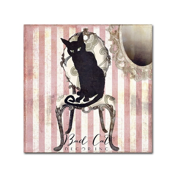 Trademark Fine Art "Bad Cat I" Canvas Art by Color Bakery