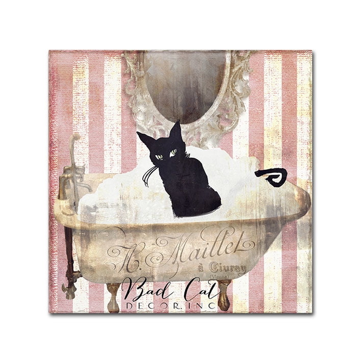 Trademark Fine Art "Bad Cat II" Canvas Art by Color Bakery