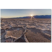 Trademark Fine Art "Badwater Sunset" Canvas Art by Pierre Leclerc