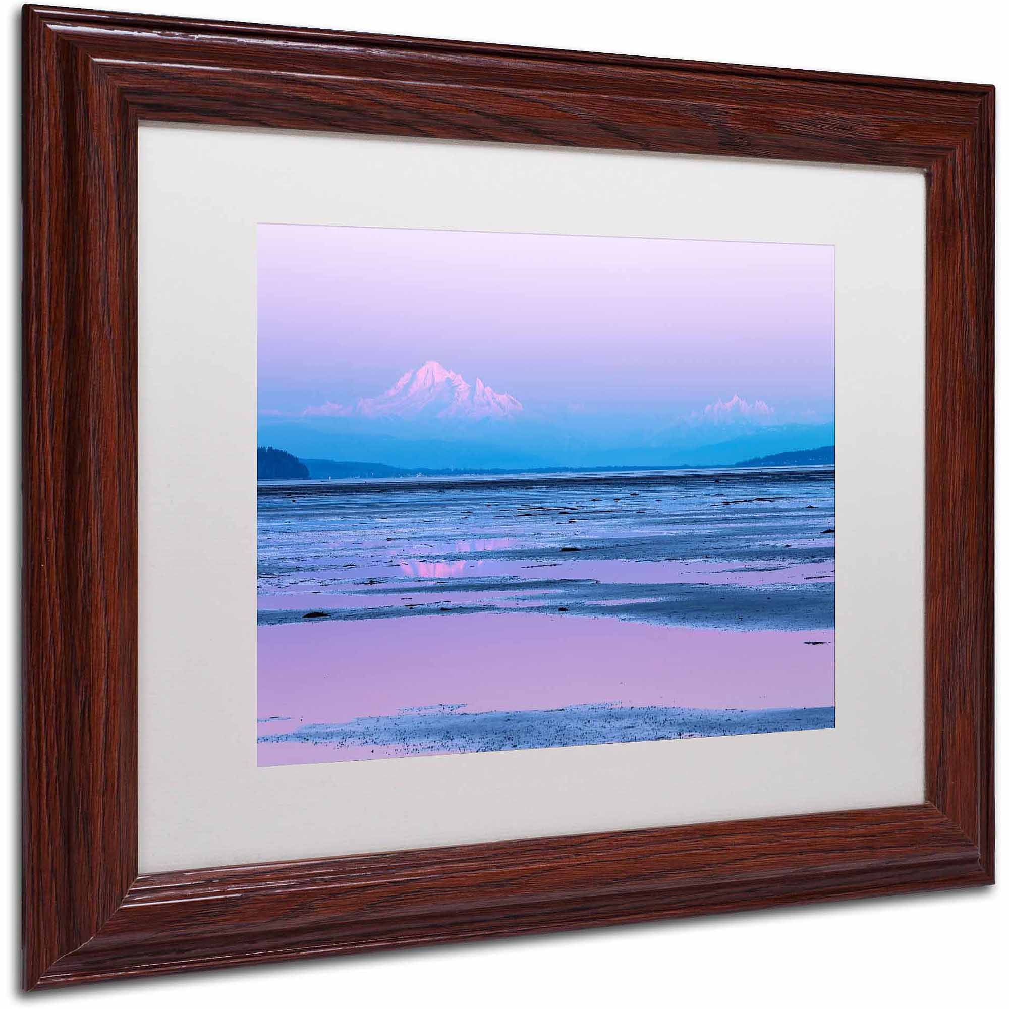 Trademark Fine Art "Baker Twilight" Canvas Art by Pierre Leclerc, White Matte/Wood Frame