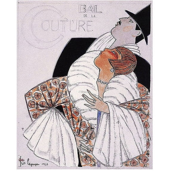 Trademark Fine Art "Bal de la Couture" Canvas Art by Georges Lepape