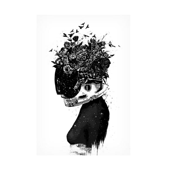 Trademark Fine Art Balazs Solti  Astronaut girl Canvas Wall Art