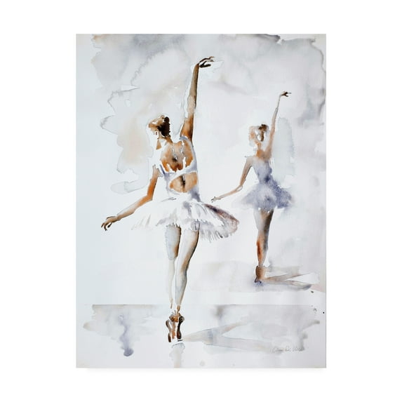 Trademark Fine Art 'Ballerina In Blue' Canvas Art by Aimee Del Valle