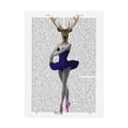 thumbnail image 1 of Trademark Fine Art 'Ballet Deer in Blue' Canvas Art by Fab Funky, 1 of 3