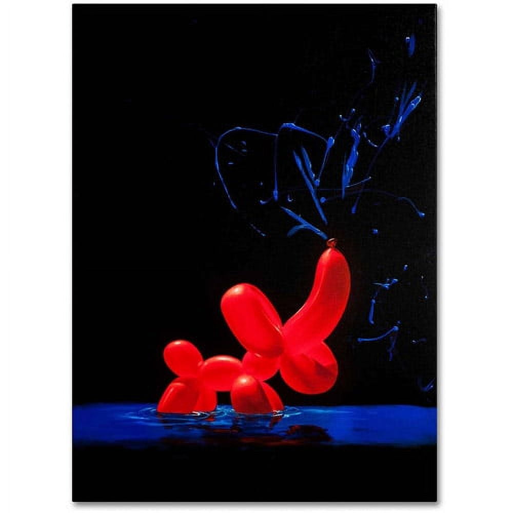 Trademark Fine Art "Balloon Elephant" Canvas Art by Roderick Stevens