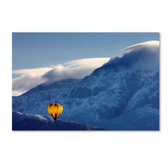 Trademark Fine Art 'Balloon Fiesta Snow' Canvas Art by Mike Jones Photo
