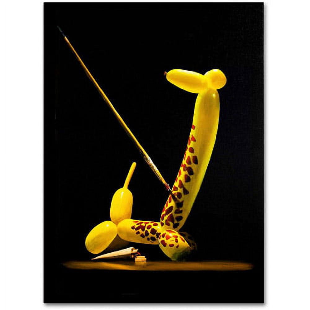 Trademark Fine Art "Balloon Giraffe" Canvas Art by Roderick Stevens