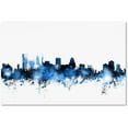 thumbnail image 1 of Trademark Fine Art "Baltimore MD Skyline White" Canvas Art by Michael Tompsett, 1 of 3