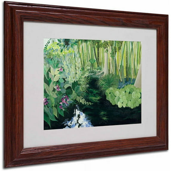 Trademark Fine Art "Bamboo Garden" Canvas Art by Anonymous, Wood Frame