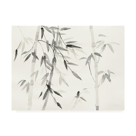 Trademark Fine Art 'Bamboo Leaves III' Canvas Art by Danhui Nai