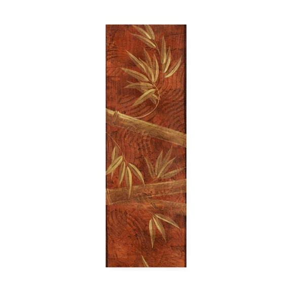Trademark Fine Art 'Bamboo Over Red' Canvas Art by Pablo Esteban