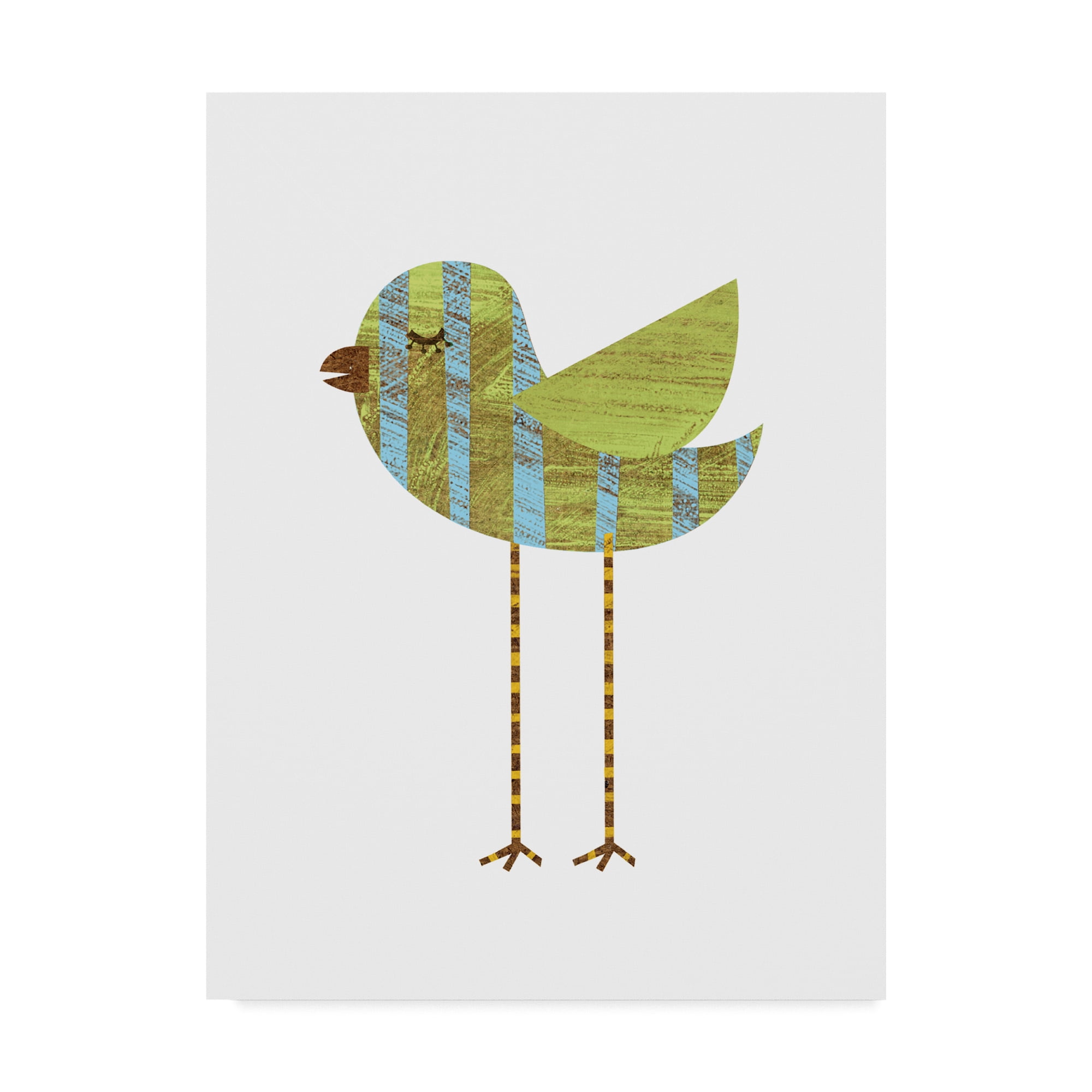 Trademark Fine Art 'Band Legged Blue Stripe' Canvas Art by John W. Golden