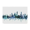 thumbnail image 1 of Trademark Fine Art 'Bangkok Thailand Blue Teal Skyline' Canvas Art by Michael Tompsett, 1 of 3