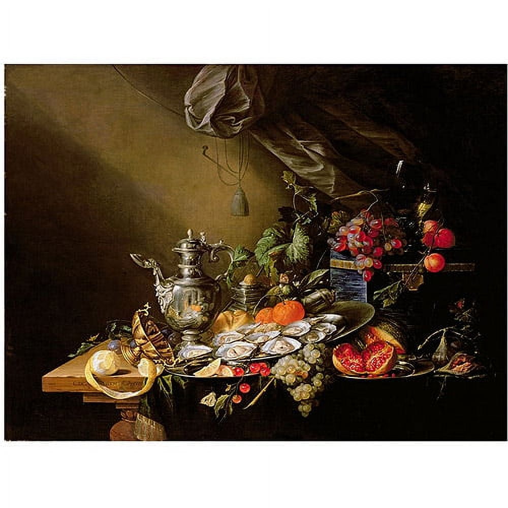 Cornelis De Heem Banquet Still Life 24 x 32 Canvas Art