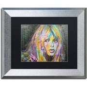 Trademark Fine Art "Bardot1" Canvas Art by Dean Russo, Black Matte, Silver Frame