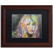 Trademark Fine Art "Bardot1" Canvas Art by Dean Russo, Black Matte, Wood Frame