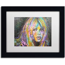 Trademark Fine Art "Bardot1" Canvas Art by Dean Russo, White Matte, Black Frame
