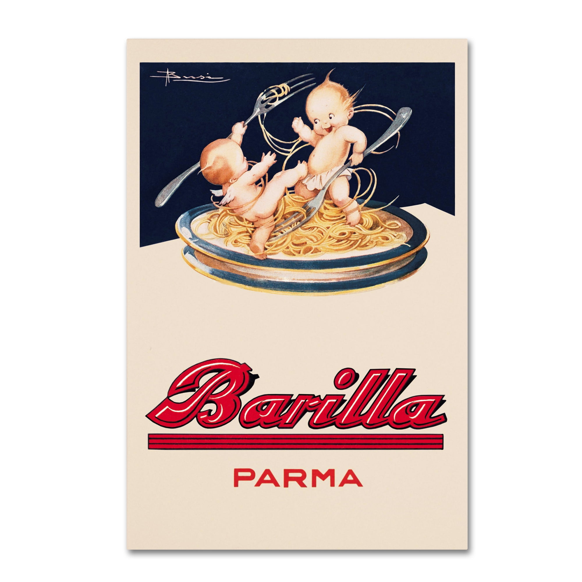 Trademark Fine Art 'Barilla-Parma' Canvas Art by Vintage Apple Collection