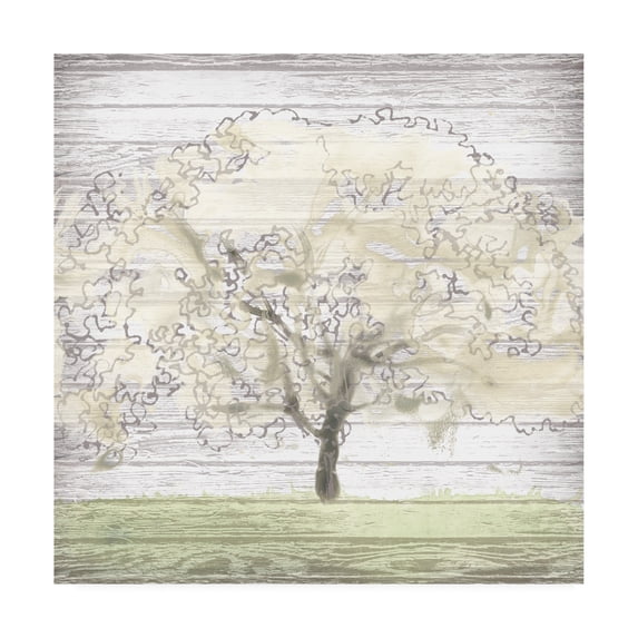 Trademark Fine Art 'Barn Tree II' Canvas Art by June Erica Vess