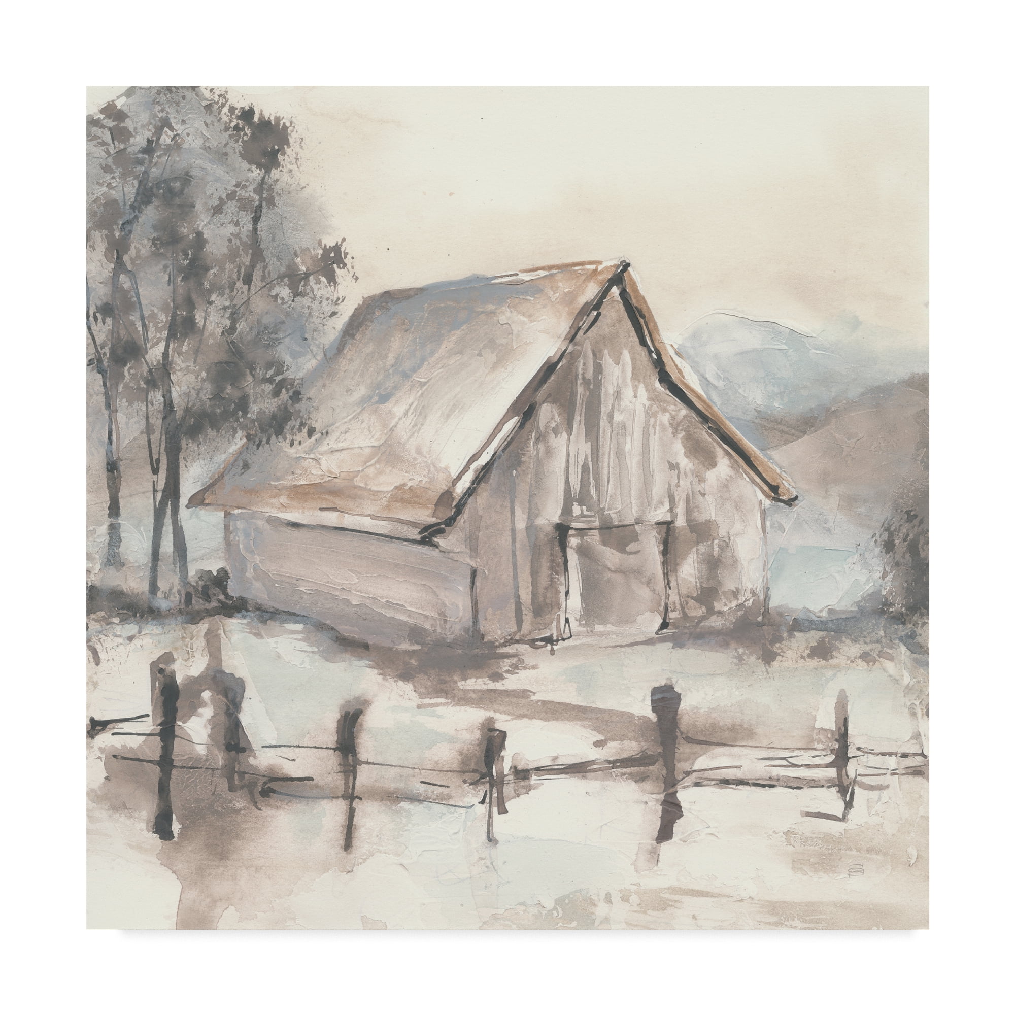 Trademark Fine Art 'Barn VII' Canvas Art by Chris Paschke