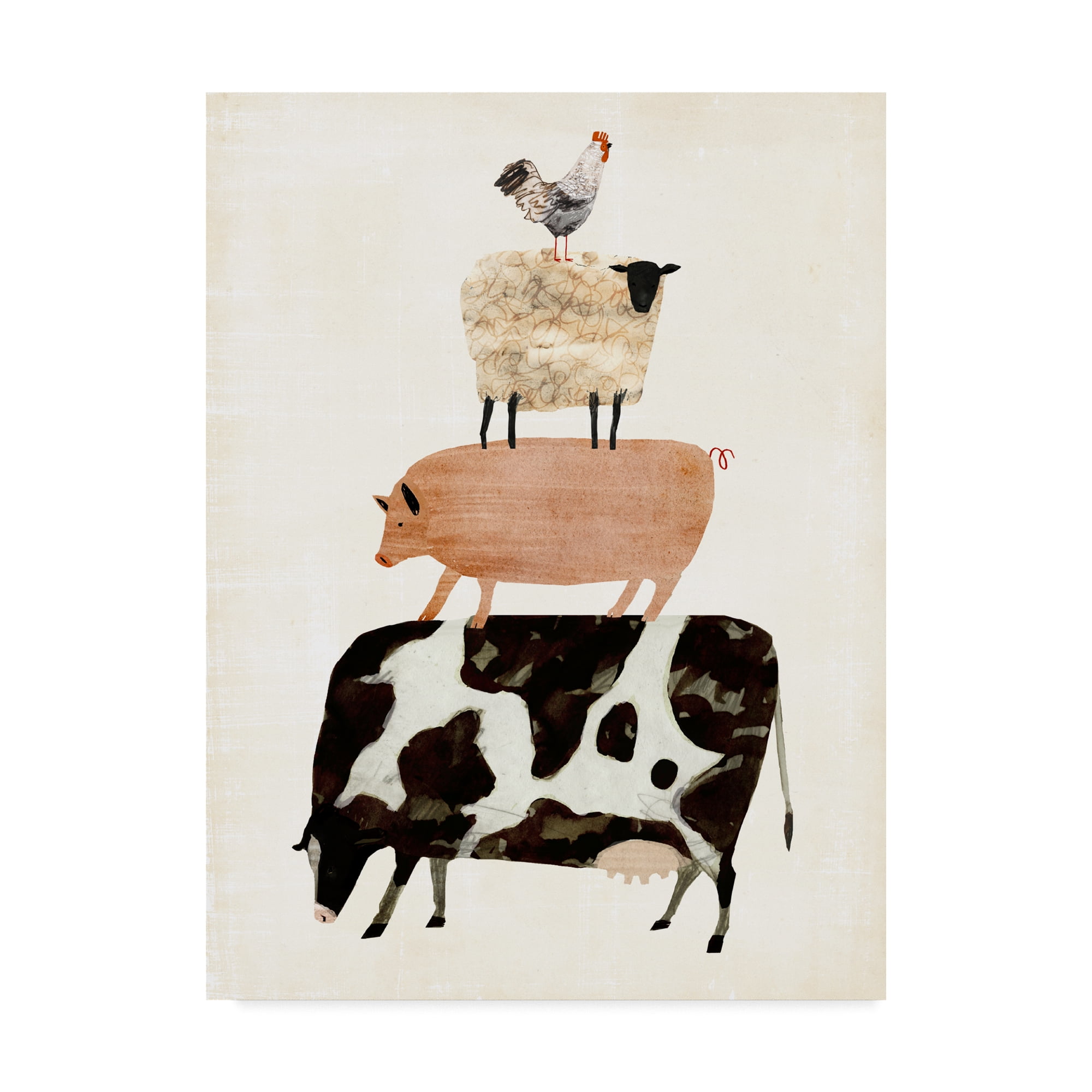 Trademark Fine Art 'Barnyard Buds III' Canvas Art by Victoria Borges