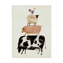 Trademark Fine Art 'Barnyard Buds III' Canvas Art by Victoria Borges