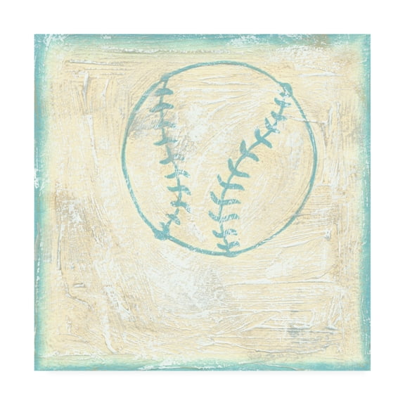 Trademark Fine Art 'Baseball Rules' Canvas Art by Chariklia Zarris