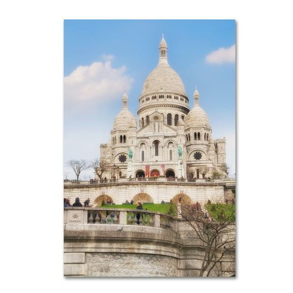 Trademark Fine Art 'Basilique du Sacre?-CÅ“ur I' Canvas Art by Cora Niele