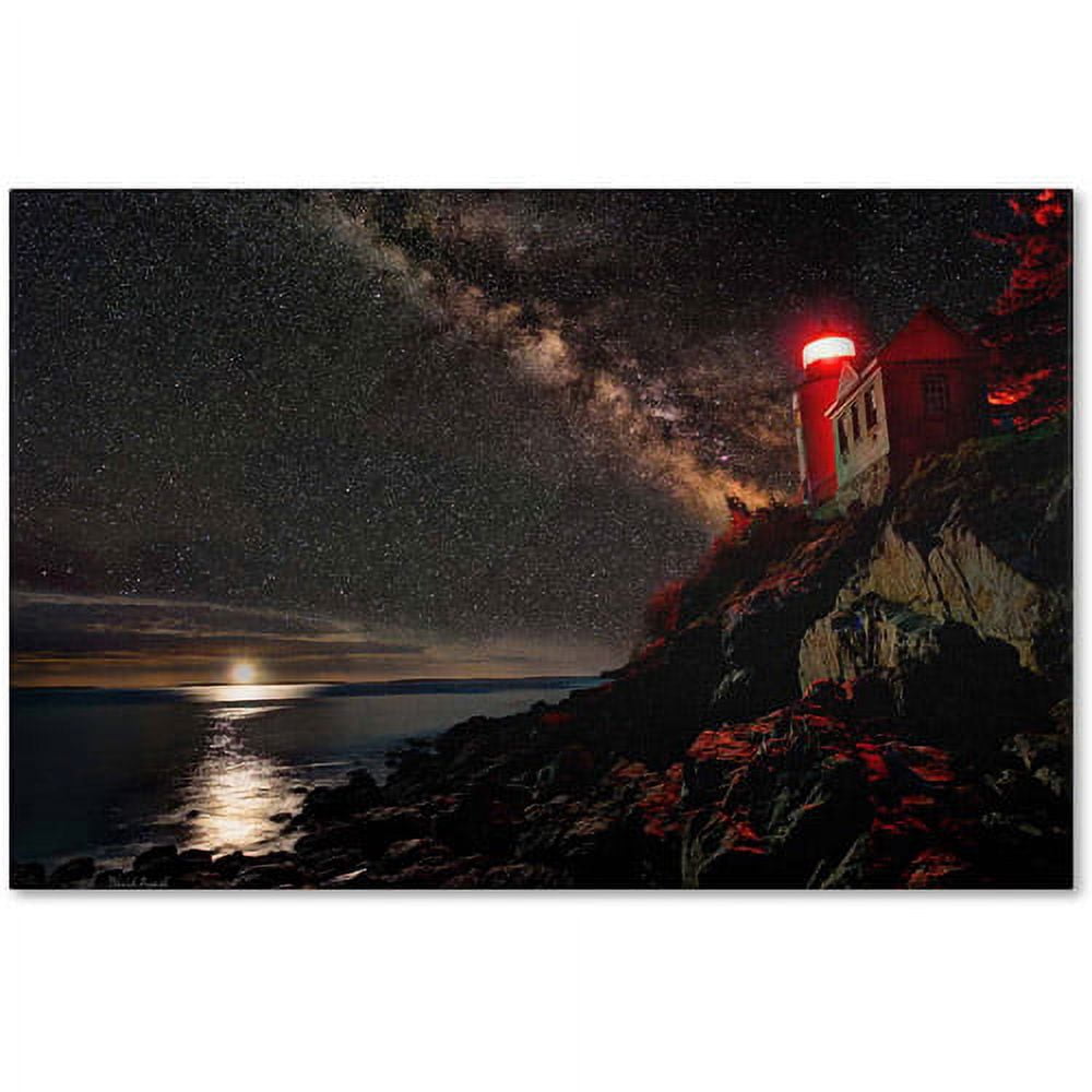 Trademark Fine Art "Bass Harbor Lighthouse - Acadia National Park - Maine" Canvas Art by David Ayash