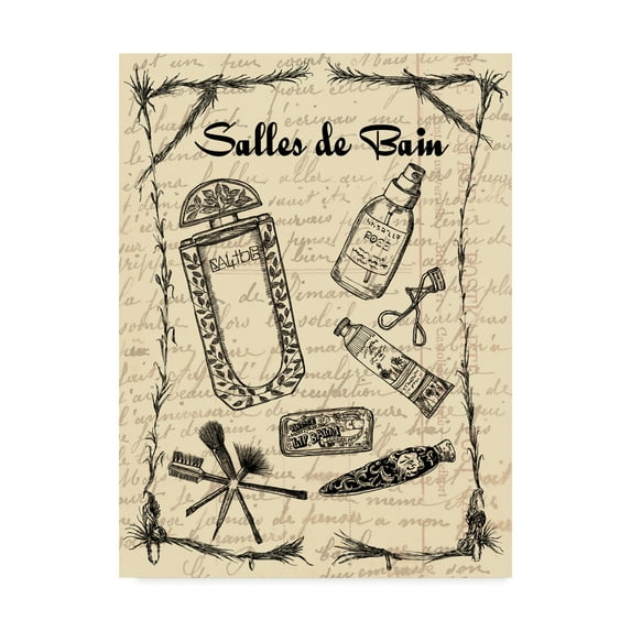 Trademark Fine Art 'Bath Femme I' Canvas Art by Melissa Wang